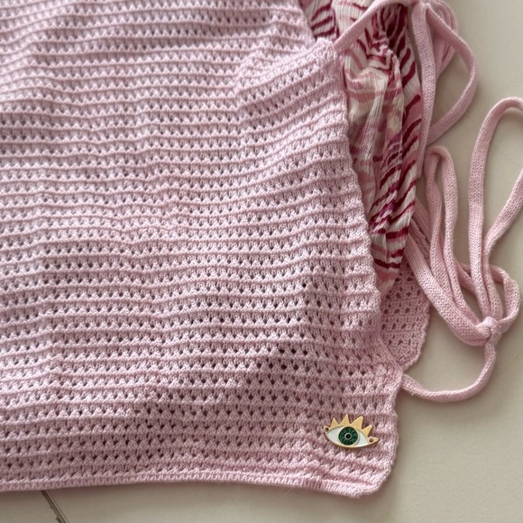 Scotch & Soda Women’s Knit Light Sleeveless Pink Multi Shades Top Limited Ed P/S - Picture 4 of 5